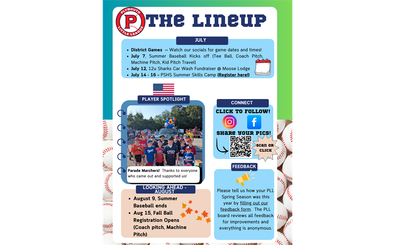 PLL Lineup Newsletter
